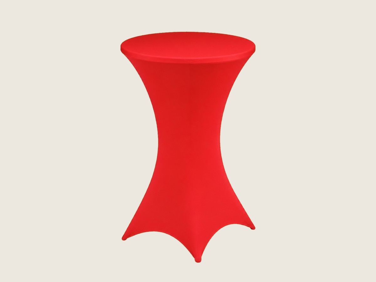Mantel de Licra Coctelera Rojo — alquiler en Panamá