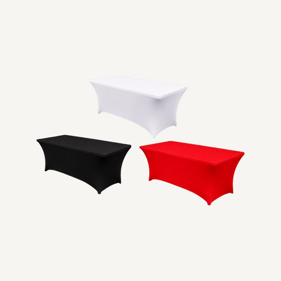 Mantel Licra para Mesa Rectangular — alquiler en Panamá