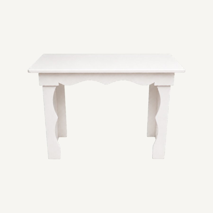 Mesa Display Blanca Baja — alquiler en Panamá