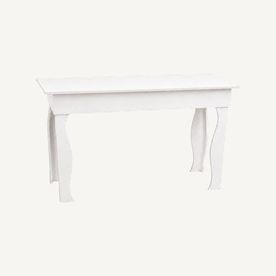 Mesa Display Blanca Rectangular — alquiler en Panamá